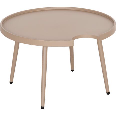 ΤΡΑΠΕΖΙ ΜΕΣΗΣ ΣΤΡΟΓΓΥΛΟ ΕΞ.ΧΩΡΟΥ TEROC HM6434.03 ΑΛΟΥΜΙΝΙΟ ΚΑΠΟΥΤΣΙΝΟ Φ70x44Υεκ