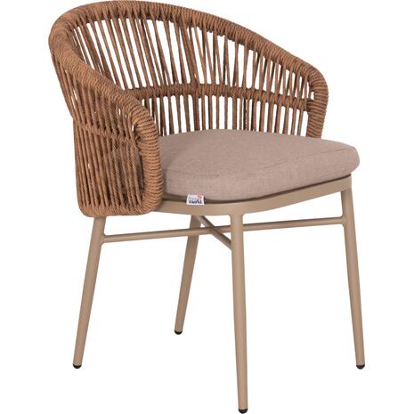 ΠΟΛΥΘΡΟΝΑ ΑΛΟΥΜΙΝΙΟΥ ORIN HM6265.03 ΚΑΠΟΥΤΣΙΝΟ- P.E.RATTAN ΣΕ ΦΥΣΙΚΟ 58x61x75Υεκ.