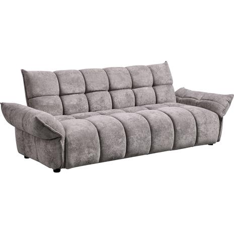 ΚΑΝΑΠΕΣ ΚΡΕΒΑΤΙ MELU HM3314.01 ΓΚΡΙ ΥΦΑΣΜΑ--ΚΑΘΙΣΜΑ POCKET SPRINGS 240-250x90x85Υεκ.