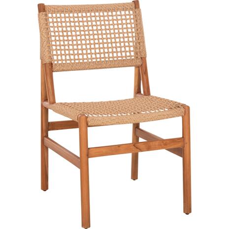 ΚΑΡΕΚΛΑ ΤΡΑΠΕΖΑΡΙΑΣ DINIZ HM6554 ΞΥΛΟ TEAK ΦΥΣΙΚΟ--ΣΥΝΘ.ΣΧΟΙΝΙ 48x60x84Υεκ.