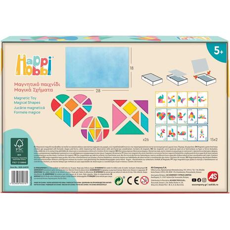 As Happihobbi Μαγνητικό παιχνίδι Μαγικά Σχήματα (1029-64078)