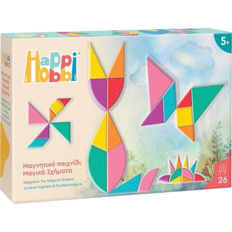 As Happihobbi Μαγνητικό παιχνίδι Μαγικά Σχήματα (1029-64078)