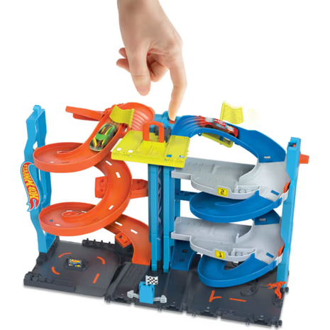 Hot Wheels City Track Set With 1 Car, 2-In-1 Πύργος Ταχύτητας 2 Σε 1 (HKX43)