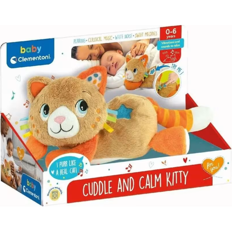 Baby Clementoni Βρεφικό Παιχνίδι Γατούλα Χαλαρώνω Και Ηρεμώ