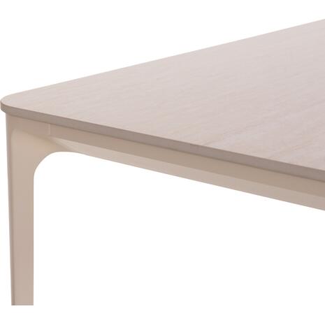 ΤΡΑΠΕΖΙ ΤΡΑΠΕΖΑΡΙΑΣ STAD HM6558.02 ΜΠΕΖ ΑΛΟΥΜΙΝΙΟ--ΛΕΥΚΟ SINTERED STONE 220x100x74Υεκ