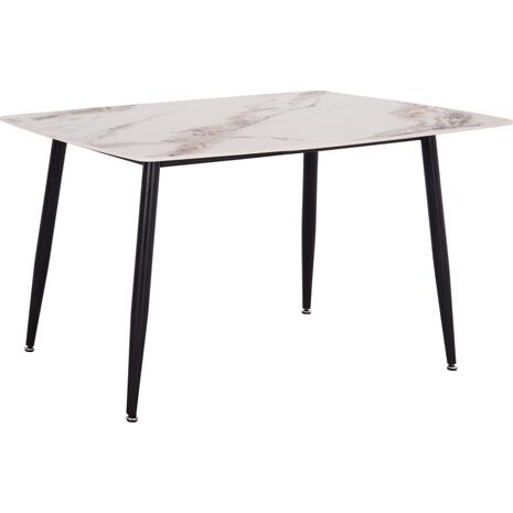 ΤΡΑΠΕΖΙ RAVEN HM18149.04 ΚΕΡΑΜΙΚΟ TOP ΜΕ ΟΨΗ ΛΕΥΚΟ/ΚΑΦΕ ΜΑΡΜΑΡΟ 140x80x74Υεκ.