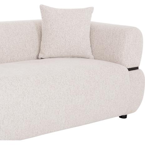 ΚΑΝΑΠΕΣ 3-ΘΕΣΙΟΣ ARCTIS HM3327.02 ΑΝΟΙΧΤΟ ΜΠΕΖ ΥΦΑΣΜΑ 229x88x88Υεκ.