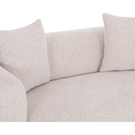 ΚΑΝΑΠΕΣ 2-ΘΕΣΙΟΣ ARCTIS HM3328.02 ΑΝΟΙΧΤΟ ΜΠΕΖ ΥΦΑΣΜΑ 169x88x88Υεκ.