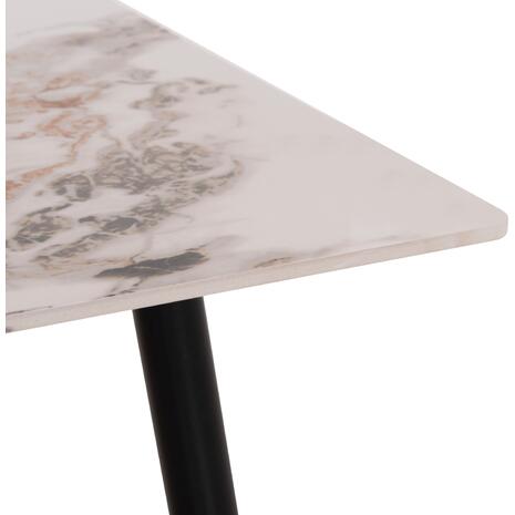 ΤΡΑΠΕΖΙ RAVEN HM18150.04 ΚΕΡΑΜΙΚΟ TOP ΜΕ ΟΨΗ ΛΕΥΚΟ/ΚΑΦΕ ΜΑΡΜΑΡΟ 160x80x74Υεκ.