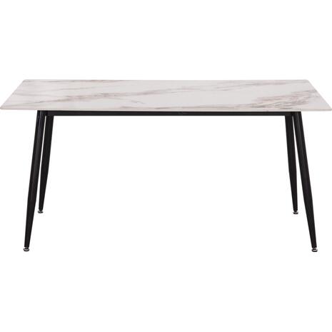 ΤΡΑΠΕΖΙ RAVEN HM18150.04 ΚΕΡΑΜΙΚΟ TOP ΜΕ ΟΨΗ ΛΕΥΚΟ/ΚΑΦΕ ΜΑΡΜΑΡΟ 160x80x74Υεκ.