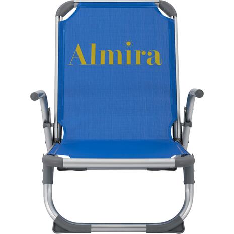 ΚΑΡΕΚΛΑΚΙ ΠΑΡΑΛΙΑΣ ΑΛΟΥΜINIOY ΒΑΡ.ΤΥΠΟΥ ΨΗΛΗ ΠΛΑΤΗ ALMIRA HM5053.01 ΜΠΛΕ 56x70x66Υεκ