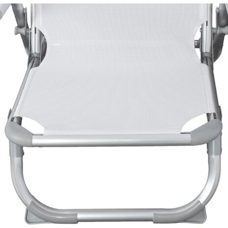 ΚΑΡΕΚΛΑΚΙ ΠΑΡΑΛΙΑΣ ΑΛΟΥΜINIOY ΒΑΡ.ΤΥΠΟΥ ΨΗΛΗ ΠΛΑΤΗ ALMIRA HM5053.03 ΛΕΥΚΟ 55x71x66Υεκ