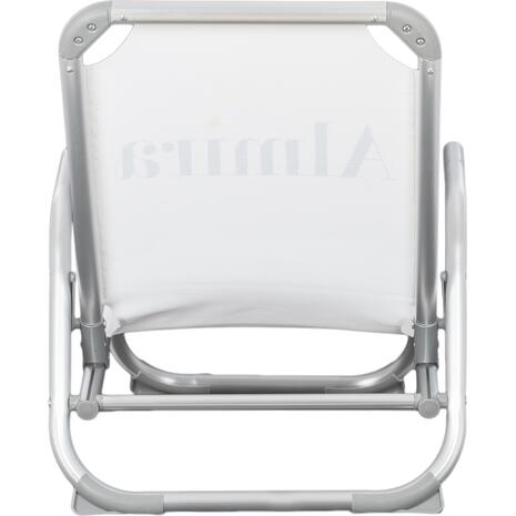 ΚΑΡΕΚΛΑΚΙ ΠΑΡΑΛΙΑΣ ΑΛΟΥΜINIOY ΒΑΡ.ΤΥΠΟΥ ΨΗΛΗ ΠΛΑΤΗ ALMIRA HM5053.03 ΛΕΥΚΟ 55x71x66Υεκ