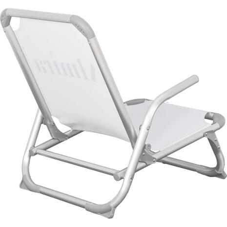 ΚΑΡΕΚΛΑΚΙ ΠΑΡΑΛΙΑΣ ΑΛΟΥΜINIOY ΒΑΡ.ΤΥΠΟΥ ΨΗΛΗ ΠΛΑΤΗ ALMIRA HM5053.03 ΛΕΥΚΟ 55x71x66Υεκ