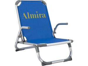 ΚΑΡΕΚΛΑΚΙ ΠΑΡΑΛΙΑΣ ΑΛΟΥΜINIOY ΒΑΡ.ΤΥΠΟΥ ΨΗΛΗ ΠΛΑΤΗ ALMIRA HM5053.01 ΜΠΛΕ 56x70x66Υεκ