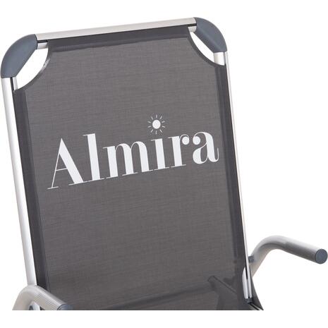 ΚΑΡΕΚΛΑΚΙ ΠΑΡΑΛΙΑΣ ΑΛΟΥΜΙΝΙΟΥ ΒΑΡ.ΤΥΠΟΥ ΥΠΕΡΥΨΩΜΕΝΟ ALMIRA HM6431.10 ΓΚΡΙ 53x68x80Υεκ