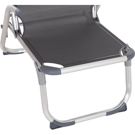 ΚΑΡΕΚΛΑΚΙ ΠΑΡΑΛΙΑΣ ΑΛΟΥΜΙΝΙΟΥ ΒΑΡ.ΤΥΠΟΥ ΥΠΕΡΥΨΩΜΕΝΟ ALMIRA HM6431.10 ΓΚΡΙ 53x68x80Υεκ