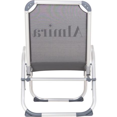 ΚΑΡΕΚΛΑΚΙ ΠΑΡΑΛΙΑΣ ΑΛΟΥΜΙΝΙΟΥ ΒΑΡ.ΤΥΠΟΥ ΥΠΕΡΥΨΩΜΕΝΟ ALMIRA HM6431.10 ΓΚΡΙ 53x68x80Υεκ