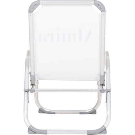 ΚΑΡΕΚΛΑΚΙ ΠΑΡΑΛΙΑΣ ΑΛΟΥΜΙΝΙΟΥ ΒΑΡ.ΤΥΠΟΥ ΥΠΕΡΥΨΩΜΕΝΟ ALMIRA HM6431.03 ΛΕΥΚΟ 53x68x80Υεκ