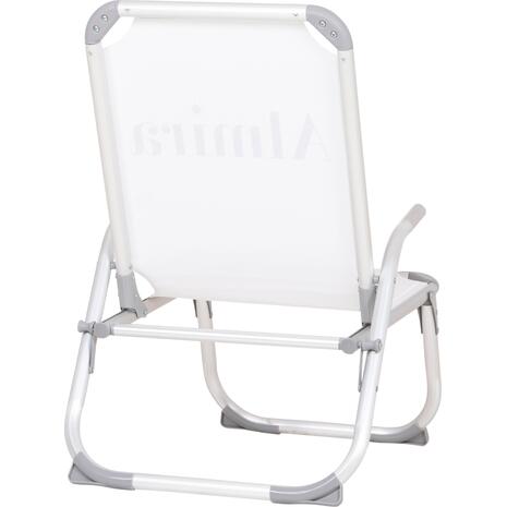 ΚΑΡΕΚΛΑΚΙ ΠΑΡΑΛΙΑΣ ΑΛΟΥΜΙΝΙΟΥ ΒΑΡ.ΤΥΠΟΥ ΥΠΕΡΥΨΩΜΕΝΟ ALMIRA HM6431.03 ΛΕΥΚΟ 53x68x80Υεκ