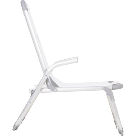 ΚΑΡΕΚΛΑΚΙ ΠΑΡΑΛΙΑΣ ΑΛΟΥΜΙΝΙΟΥ ΒΑΡ.ΤΥΠΟΥ ΥΠΕΡΥΨΩΜΕΝΟ ALMIRA HM6431.03 ΛΕΥΚΟ 53x68x80Υεκ