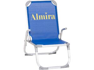 ΚΑΡΕΚΛΑΚΙ ΠΑΡΑΛΙΑΣ ΑΛΟΥΜΙΝΙΟΥ ΒΑΡ.ΤΥΠΟΥ ΥΠΕΡΥΨΩΜΕΝΟ ALMIRA HM6431.01 ΜΠΛΕ 53x68x80Υεκ