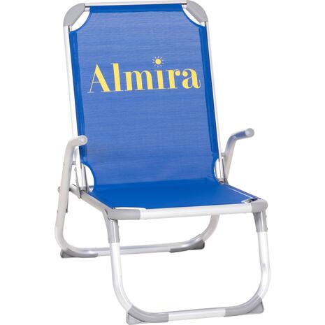 ΚΑΡΕΚΛΑΚΙ ΠΑΡΑΛΙΑΣ ΑΛΟΥΜΙΝΙΟΥ ΒΑΡ.ΤΥΠΟΥ ΥΠΕΡΥΨΩΜΕΝΟ ALMIRA HM6431.01 ΜΠΛΕ 53x68x80Υεκ