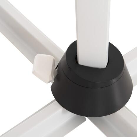 ΟΜΠΡΕΛΑ ΠΙΣΙΝΑΣ JAVANTE HM6623.02 ΛΕΥΚΟ ΑΛΟΥΜΙΝΙΟ & ΠΑΝΙ 2.7x2.7x2.7Yμ