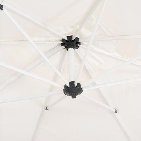 ΟΜΠΡΕΛΑ ΠΙΣΙΝΑΣ JAVANTE HM6623.02 ΛΕΥΚΟ ΑΛΟΥΜΙΝΙΟ & ΠΑΝΙ 2.7x2.7x2.7Yμ