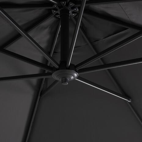 ΟΜΠΡΕΛΑ ΠΙΣΙΝΑΣ JAVANTE HM6623.01 ΓΚΡΙ ΑΛΟΥΜΙΝΙΟ & ΣΚΙΑΣΤΡΟ 2.7x2.7x2.7Yμ