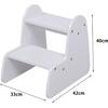 ΠΑΙΔΙΚΗ ΣΚΑΛΑ/ΣΚΑΜΠΟ RICKI HM18340.03 MDF & ΚΟΝΤΡΑΠΛΑΚΕ ΛΕΥΚΟ 33x43.5x40.5Υεκ