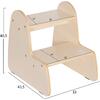 ΠΑΙΔΙΚΗ ΣΚΑΛΑ/ΣΚΑΜΠΟ RICKI HM18340.01 MDF & ΚΟΝΤΡΑΠΛΑΚΕ ΦΥΣΙΚΟ 33x43.5x40.5Υεκ