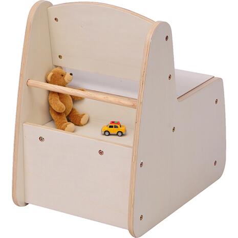 ΠΑΙΔΙΚΟ ΚΑΡΕΚΛΑΚΙ ΜΕ ΑΠΟΘ.ΧΩΡΟ RICKI HM18343.01 ΚΟΝΤΡΑΠΛΑΚΕ/MDF ΦΥΣΙΚΟ 33x43x47Υεκ