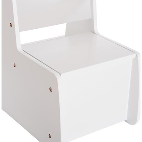 ΠΑΙΔΙΚΟ ΚΑΡΕΚΛΑΚΙ ΜΕ ΑΠΟΘ.ΧΩΡΟ RICKI HM18343.03 ΚΟΝΤΡΑΠΛΑΚΕ/MDF ΛΕΥΚΟ 33x43x47Υεκ