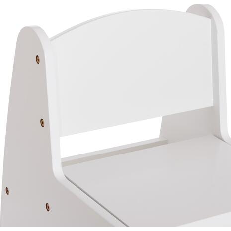 ΠΑΙΔΙΚΟ ΚΑΡΕΚΛΑΚΙ ΜΕ ΑΠΟΘ.ΧΩΡΟ RICKI HM18343.03 ΚΟΝΤΡΑΠΛΑΚΕ/MDF ΛΕΥΚΟ 33x43x47Υεκ