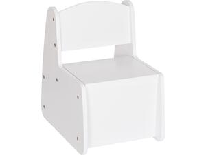 ΠΑΙΔΙΚΟ ΚΑΡΕΚΛΑΚΙ ΜΕ ΑΠΟΘ.ΧΩΡΟ RICKI HM18343.03 ΚΟΝΤΡΑΠΛΑΚΕ/MDF ΛΕΥΚΟ 33x43x47Υεκ