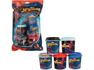 Πλαστελίνη Marvel Spiderman Σακουλάκι Με 5 Βαζάκια Και Καπάκια Καλουπάκια 570gr