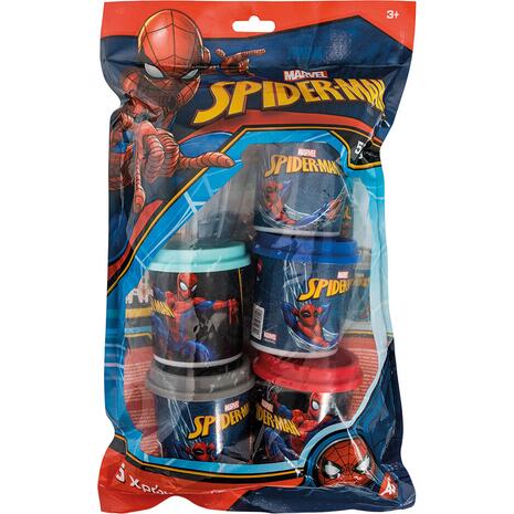 Πλαστελίνη Marvel Spiderman Σακουλάκι Με 5 Βαζάκια Και Καπάκια Καλουπάκια 570gr