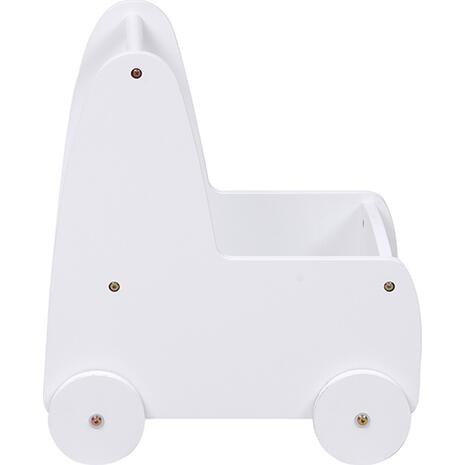 ΠΑΙΔΙΚΟ ΤΡΟΛΕΥ/ΚΑΡΟΤΣΑΚΙ RICKI HM18341.03 MDF & ΚΟΝΤΡΑΠΛΑΚΕ ΛΕΥΚΟ 33x45x50Υεκ