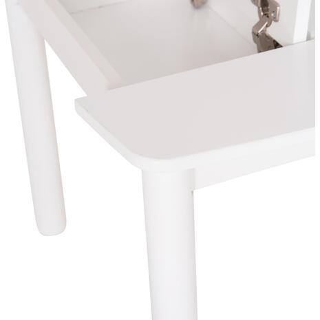 ΤΡΑΠΕΖΑΚΙ ΠΑΙΔΙΚΟ ΜΕ ΑΠΟΘ.ΧΩΡΟΥΣ RICKI HM18339.03 MDF & ΣΥΜΗΔΑ ΣΕ ΛΕΥΚΟ 65x65x47Υεκ
