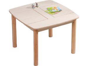 ΤΡΑΠΕΖΑΚΙ ΠΑΙΔΙΚΟ ΜΕ ΑΠΟΘ.ΧΩΡΟΥΣ RICKI HM18339.01 MDF & ΣΥΜΗΔΑ ΣΕ ΦΥΣΙΚΟ 65x65x47Υεκ