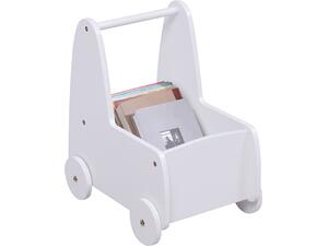 ΠΑΙΔΙΚΟ ΤΡΟΛΕΥ/ΚΑΡΟΤΣΑΚΙ RICKI HM18341.03 MDF & ΚΟΝΤΡΑΠΛΑΚΕ ΛΕΥΚΟ 33x45x50Υεκ