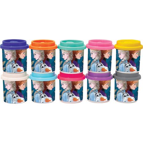 Πλαστελίνη Disney Frozen Κουτί Με 10 Βαζάκια Και Καπάκια Καλουπάκια 500gr