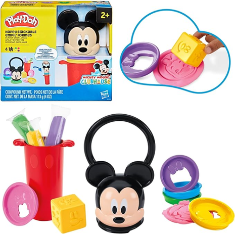 Hasbro Play - Doh Junior Happy Stackable Toy Set, Preschool toys, Arts and Crafts G2322
