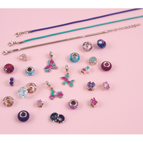 Make It Real Jewellery Making Sets For Children, Halo Charms Bracelets True Blue 1721