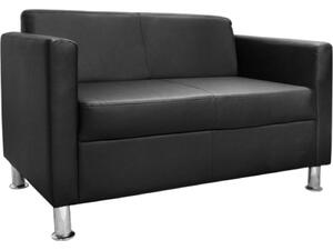 ΚΑΝΑΠΕΣ 2 ΘΕΣΙΟΣ CUBO PU ΜΑΥΡΟ HM3033.02 120χ71χ73Υεκ.