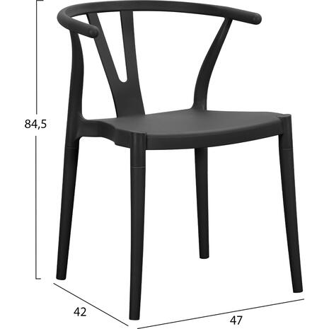 ΠΟΛΥΘΡΟΝΑ ΕΞ.ΧΩΡΟΥ BRAVE HM6625.02 ΠΟΛΥΠΡΟΠΥΛΕΝΙΟ ΣΕ ΜΑΥΡΟ 47x42x84,5Υεκ
