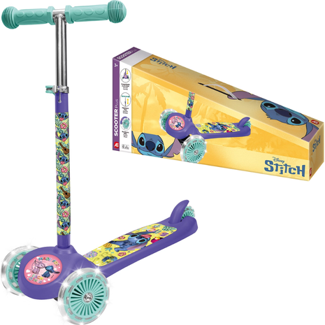 Scooter Plus με 3 Φωτιζόμενες Ρόδες Disney Stitch (1500-50292)