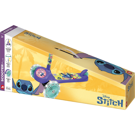 Scooter Plus με 3 Φωτιζόμενες Ρόδες Disney Stitch (1500-50292)