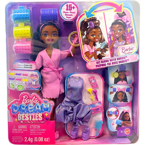 Mattel Barbie Dream besties GRWM - Brooklyn κούκλα JGG39